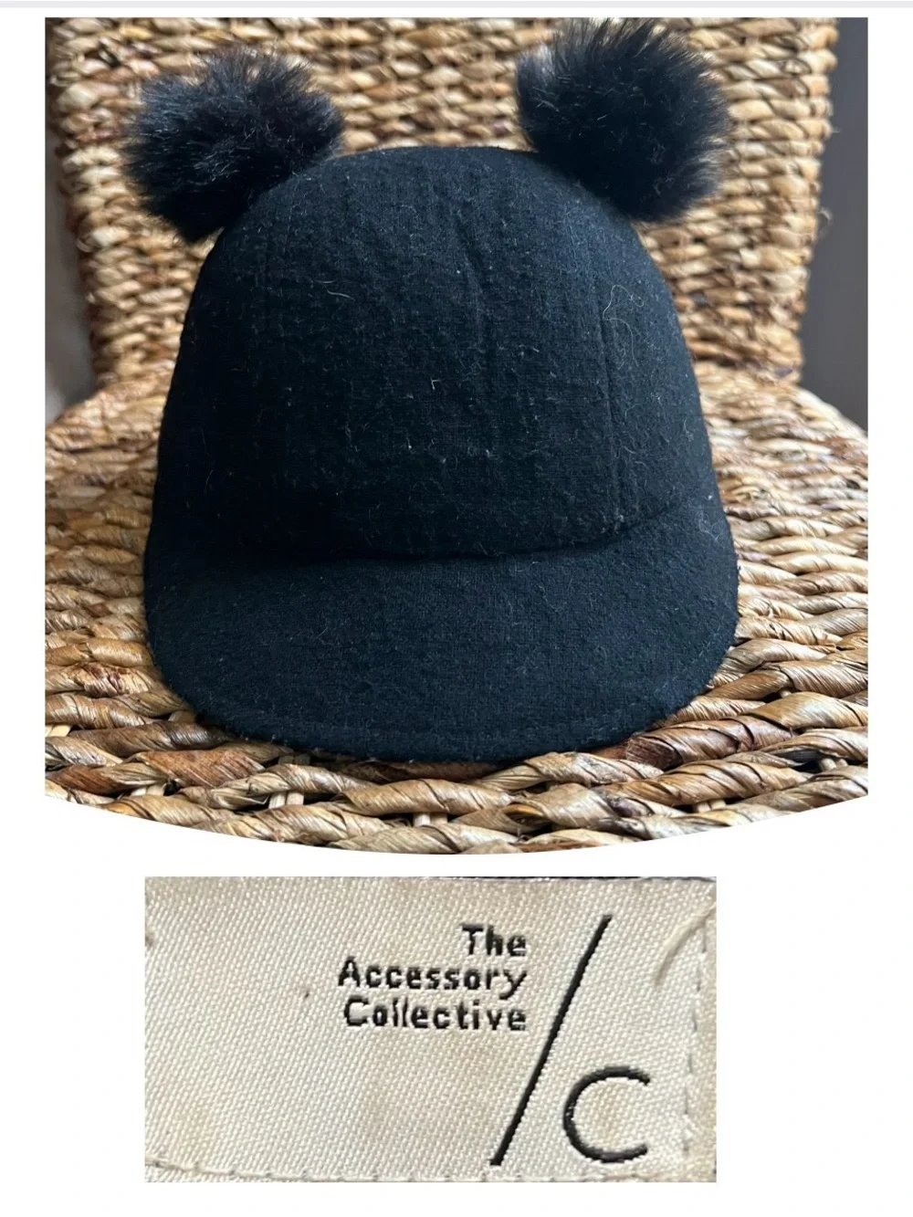 The Accessory Collective Double Pom Pom Hat
